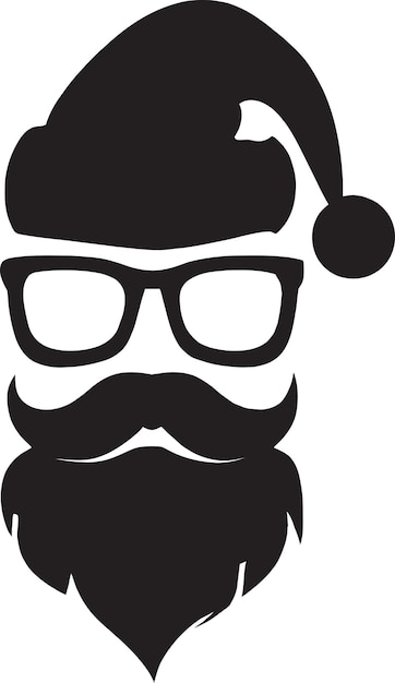 Jolly Santa Claus Face Graphic