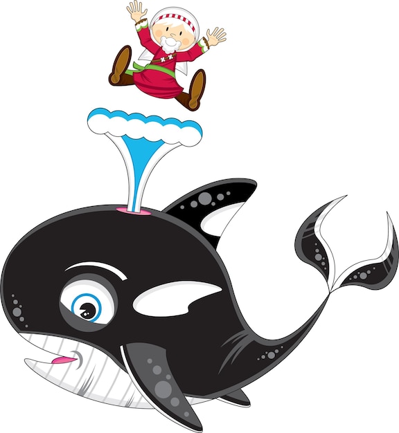 Библейская иллюстрация Ионы и кита