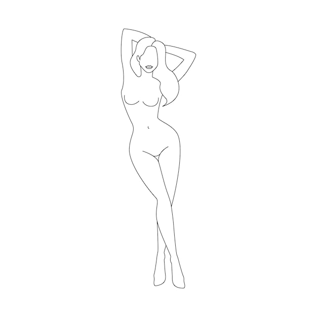 Jong model poseert