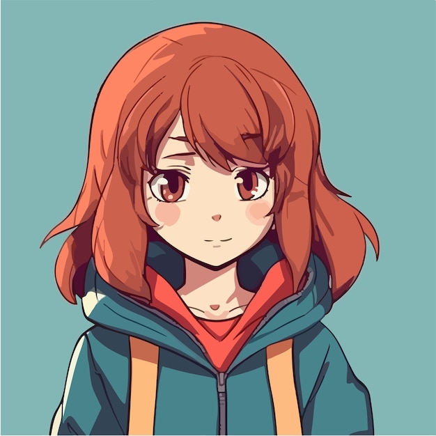 jong schattig meisje anime stijl karakter vector illustratie ontwerp Manga Anime meisje gezichten Cartoon