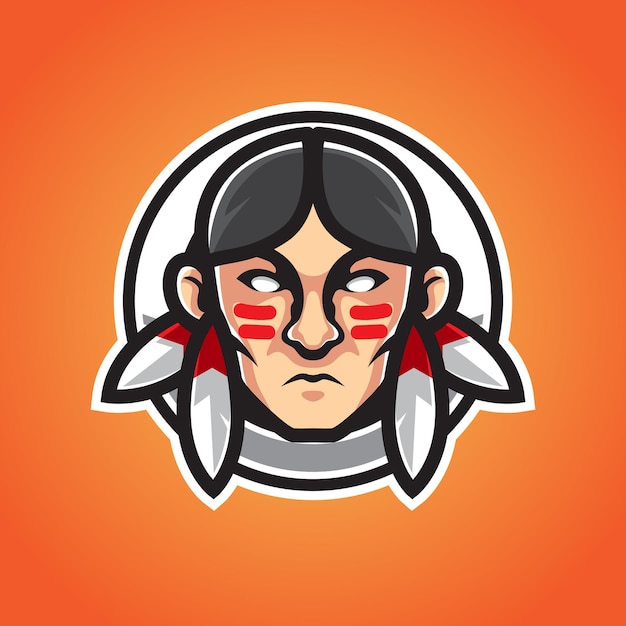 JONGE INDISCHE MAN MASCOT LOGO