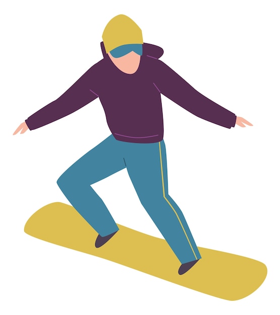 Jonge man snowboarden Sport springen kleur pictogram