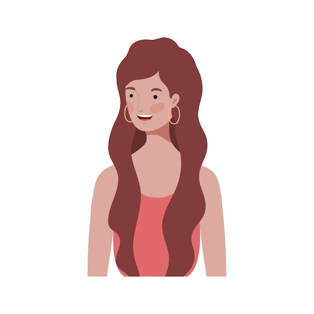 Jonge vrouw in het wit.