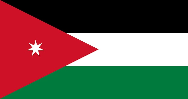 Jordan flag in vector