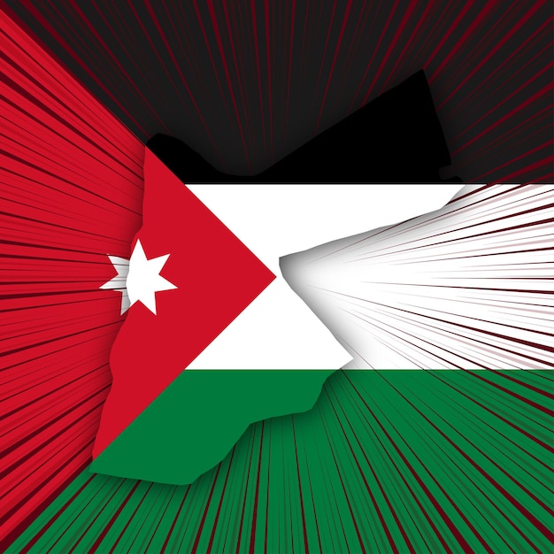 Jordan Independence Day Map Design