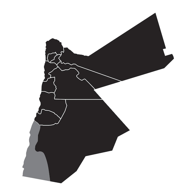 Jordanië Kaartpictogram
