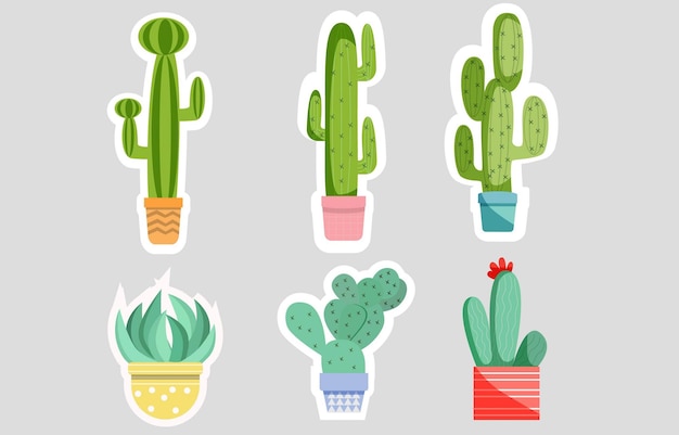 Journal Templates Cactus Succulents Sticker