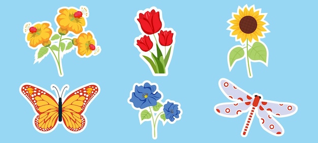 Journal Templates Spring Flowers Sticker