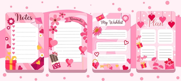 Journal Templates Valentine Page