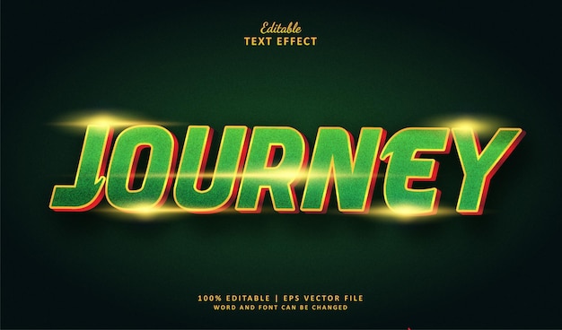 Journey editable text effect style cinematic