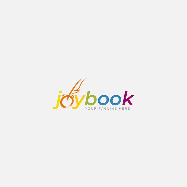 Vector joy time and pen simple logo designs