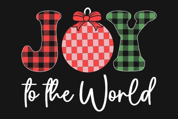 Joy to the World kerst T-shirt