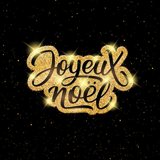 Joyeux noel-letters. vrolijk kerstfeest op frans