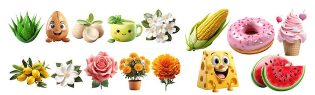Joyful Assembly of Cartoon Vegetables A Colorful Display of Healthy Eating in Vector Format