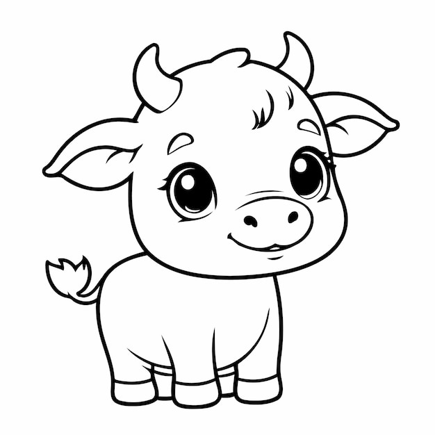 Дизайн обложки книги для окрашивания с рисунком "Радостная корова"