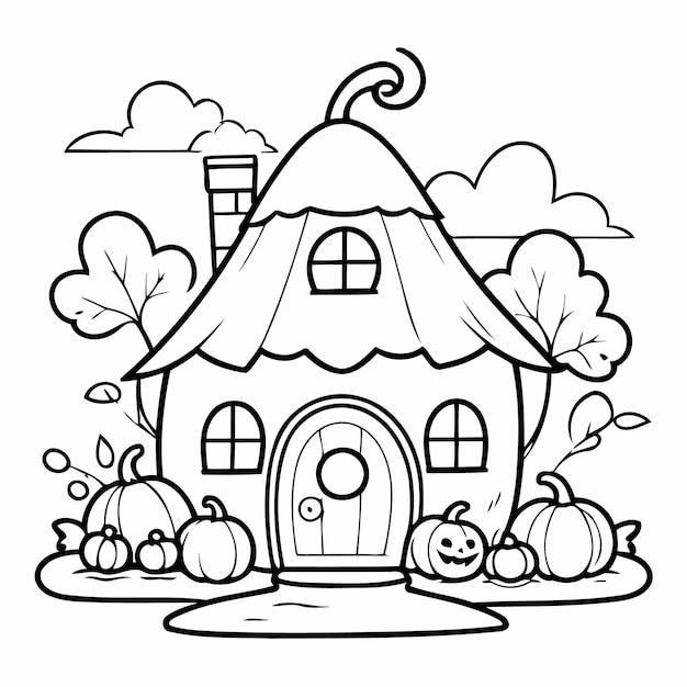 Joyful Pumpkin house for kids books