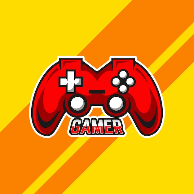 Joystick Games Controller Esports Logo Vector