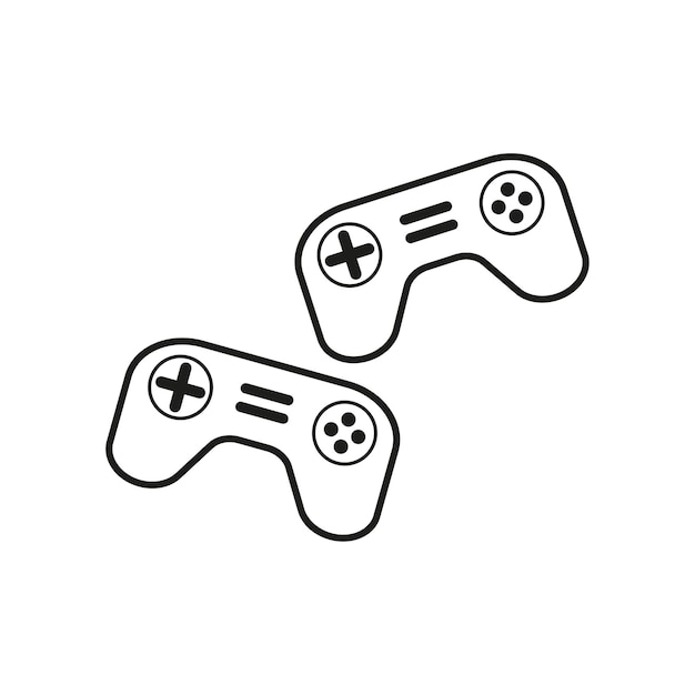 Joystick icon digital technology entertainment computer gaming play online vector illustration