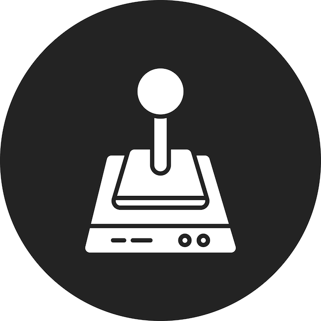 ジョイスティックアイコンのベクトル画像はコンピュータとハードウェアに使用できます