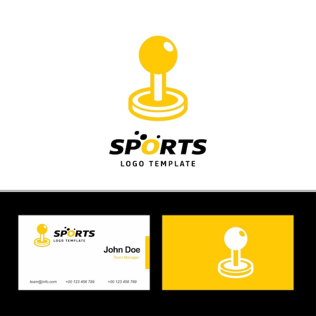 Joystick logo and business card