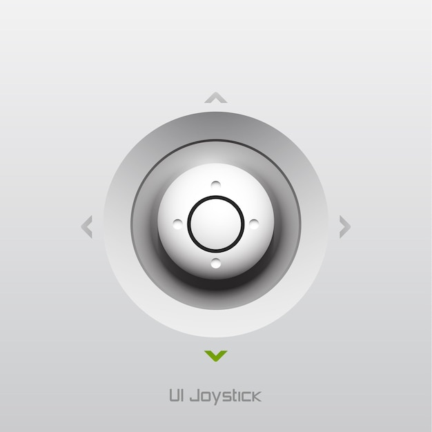 Design del pulsante dell'interfaccia utente del joystick