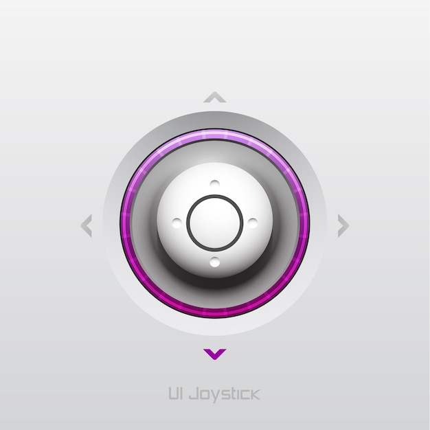 Vector joystick ui-knopontwerp