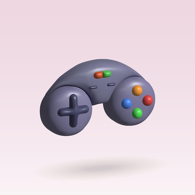 Joystick vector 3d pictogram gamepad 3d illustratie