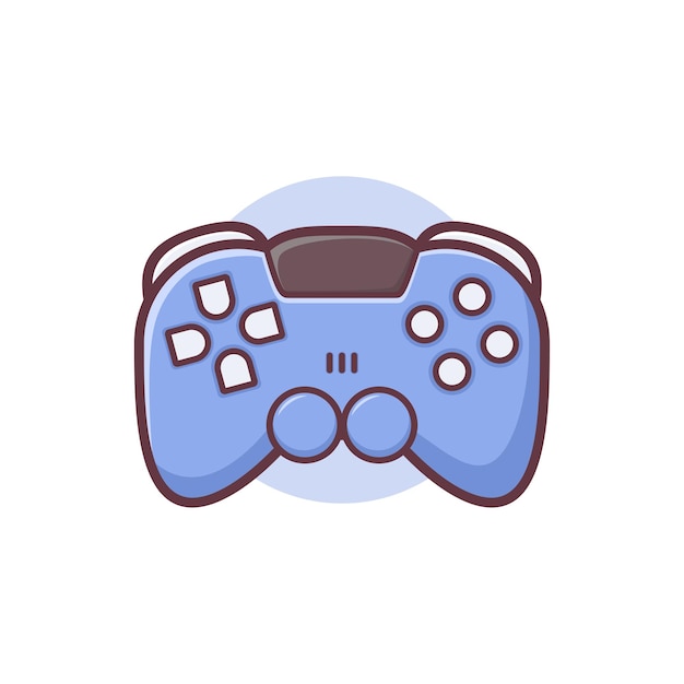 Joystick vector with outline style