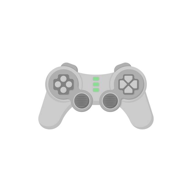 Vector joystick for video games on white background