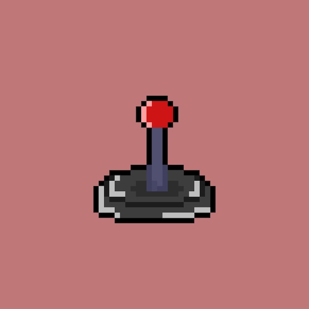 Joystick with pixel art style