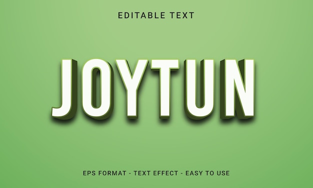 Joytun 3D bewerkbare teksteffectstijl