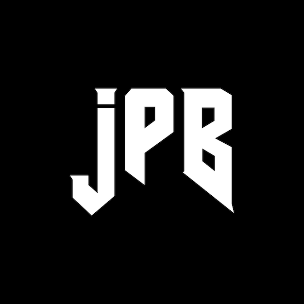 JPB letter logo ontwerp voor technologiebedrijf JPB logo ontwerp zwarte en witte kleurencombinatie JPB logo JPB vector JPB ontwerp JPB icoon JPB alfabet JPB typografie logo ontwerp