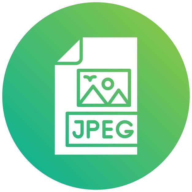 Jpeg 파일 터 아이콘 디자인 일러스트레이션