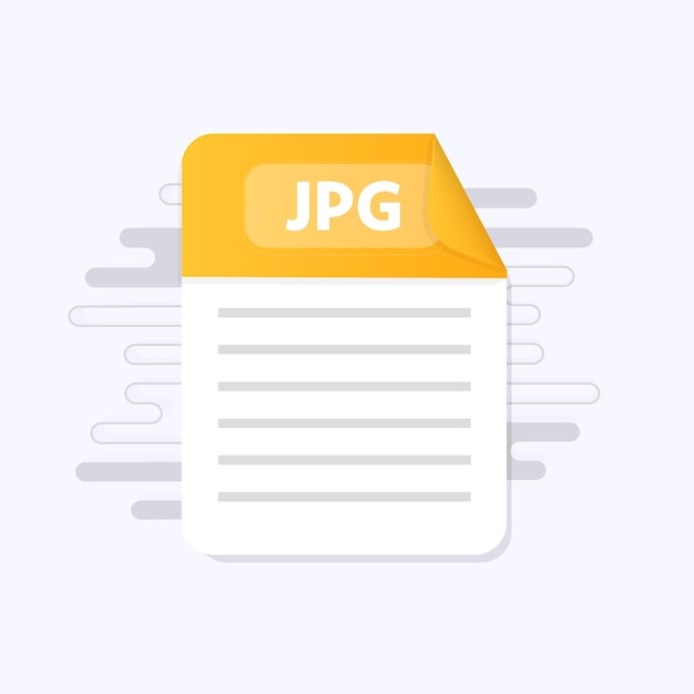 JPG-bestandspictogram Platte ontwerp grafische illustratie Vector JPG-pictogram