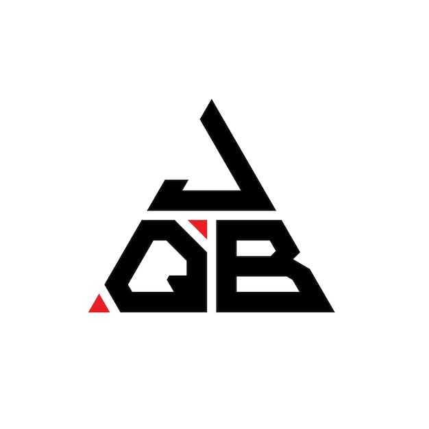 Vettore jqb triangolo lettera logo design con forma di triangolo jqb logo triangolo design monogramma jqb vettore triangolo logo modello con colore rosso jqb marchio triangolare semplice elegante e lussuoso logo