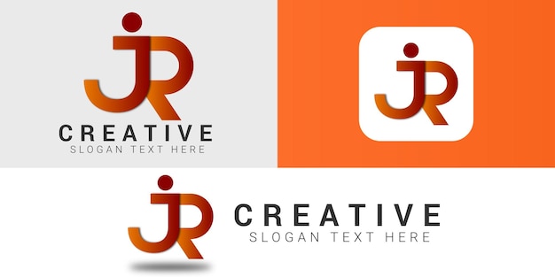 JR letter logo design