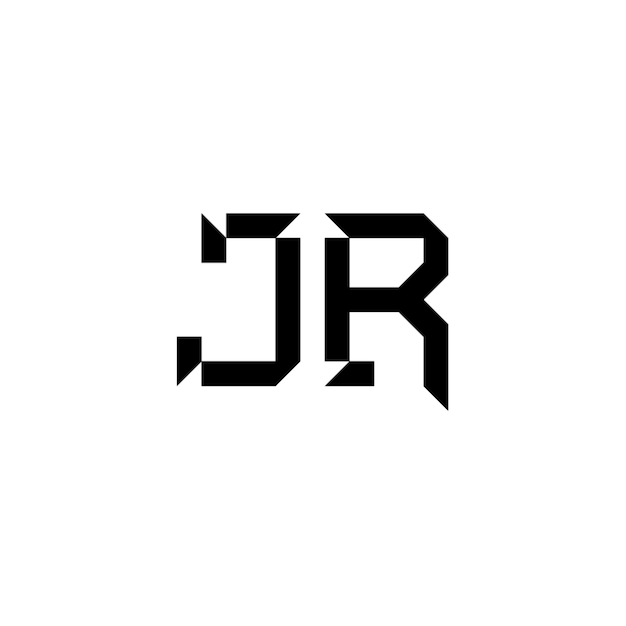 JRモノグラムロゴ デザイン文字 テキスト名 シンボル モノクロロゴタイプ アルファベット文字 シンプルロゴ