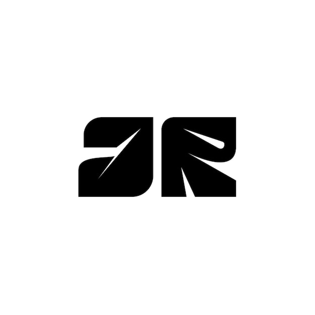 JRモノグラムロゴ デザイン文字 テキスト名 シンボル モノクロロゴタイプ アルファベット文字 シンプルロゴ