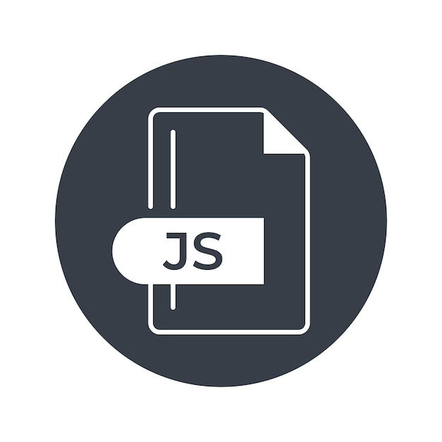 JS ファイルフォーマットの拡張子で満たされたアイコン