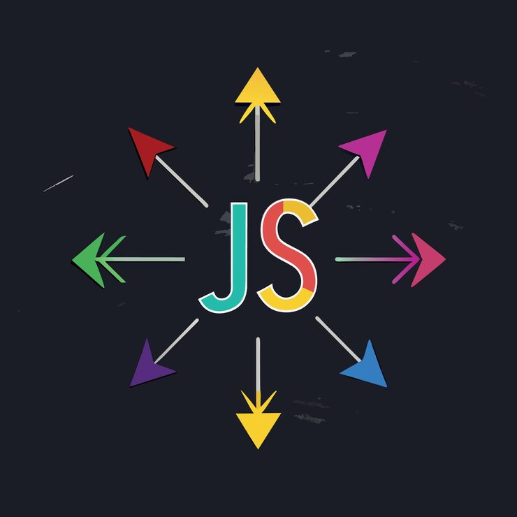 Vector js javascript modern programming language for software development or application concept multi c