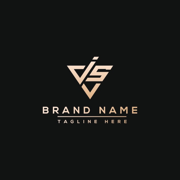 Vettore js logo design template elemento di branding grafico vettoriale