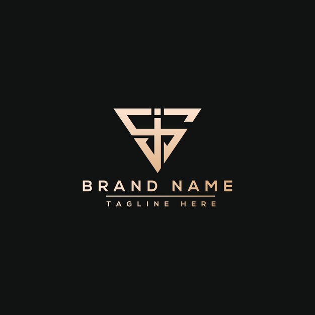 Js logo design template vector graphic branding element