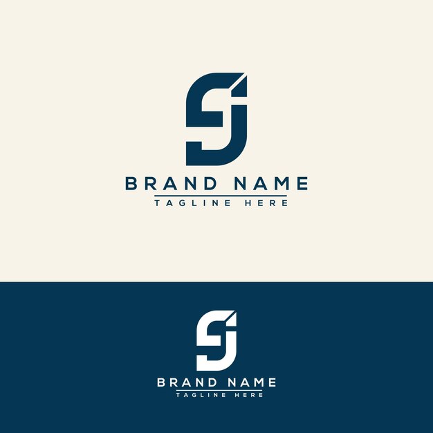 JS Logo Design Template Vector Graphic Branding Element.