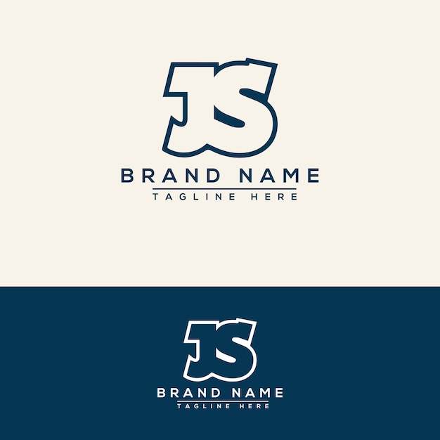 Vector js logo design template vector graphic branding element.