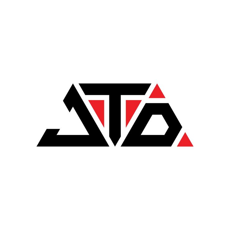 Vector jtd 三角形字母標誌設計,三角形設計,jtd 三角標誌設計 單字體,jtd三角形矢量標誌模板,紅色 jtd三角標誌 簡單,優雅和豪華 jtd 標誌