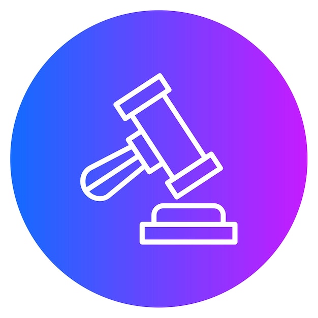 Judge Hammer Vector illustratie
