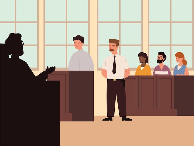 Judge during trial process