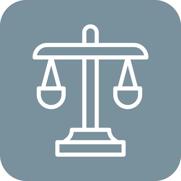 Judgement vector icon illustration of Crime and Law iconset