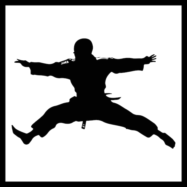 Vector judo silhouet beeld