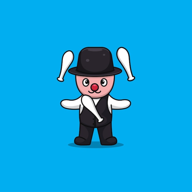 Jugglers vector illustration